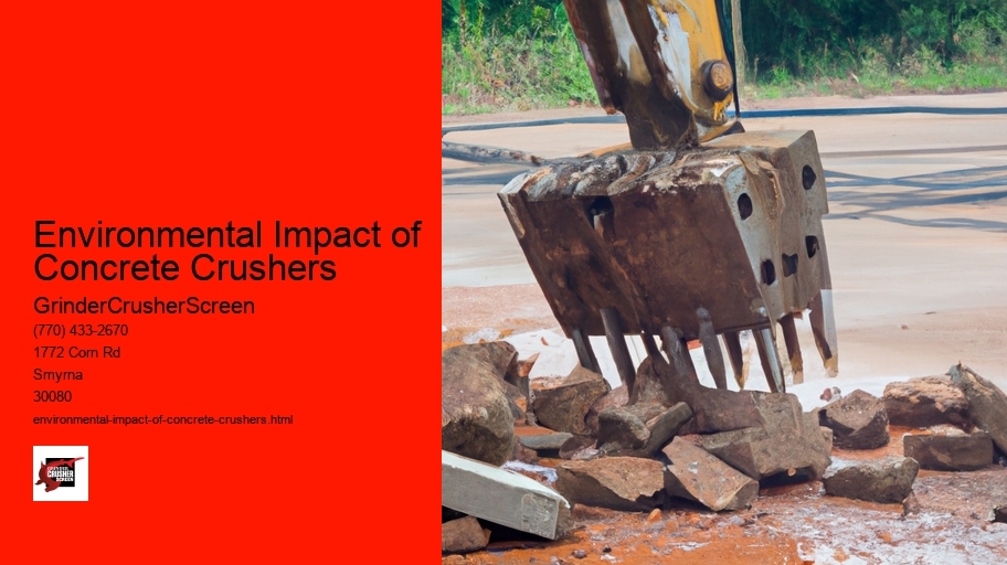 Environmental Impact of Concrete Crushers