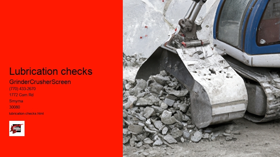 Lubrication checks