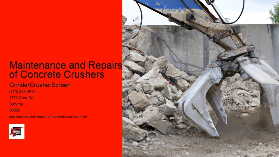 Maintenance and Repairs of Concrete Crushers